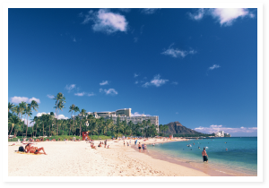 ハワイのビーチイメージ